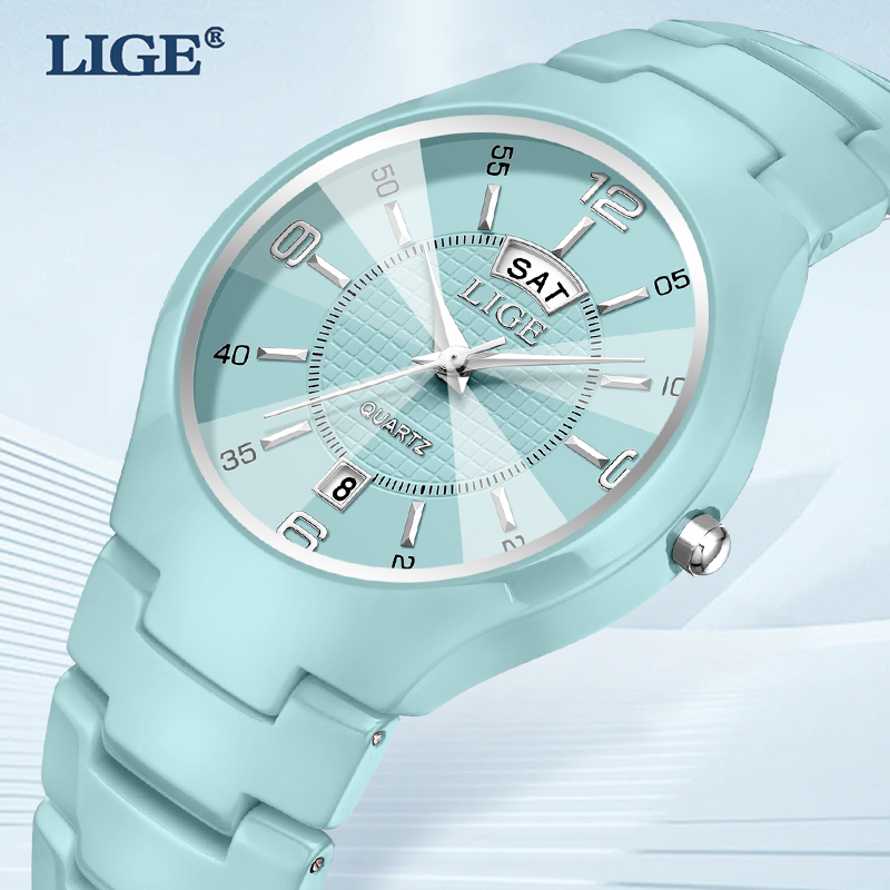 Luxury Ceramic Watch - LIGE Elegant Woman Watch Fashion Luxury