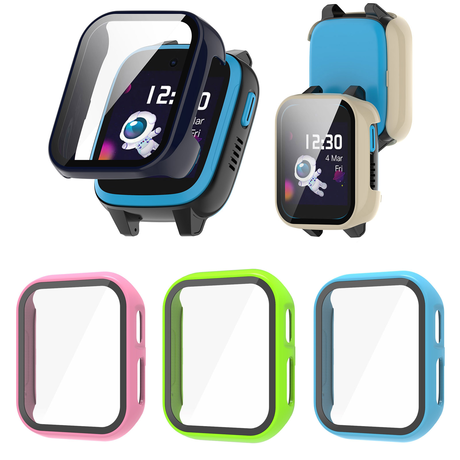 Smartwatch Watches For Children - Hard Edge Shell Glass Screen Protector