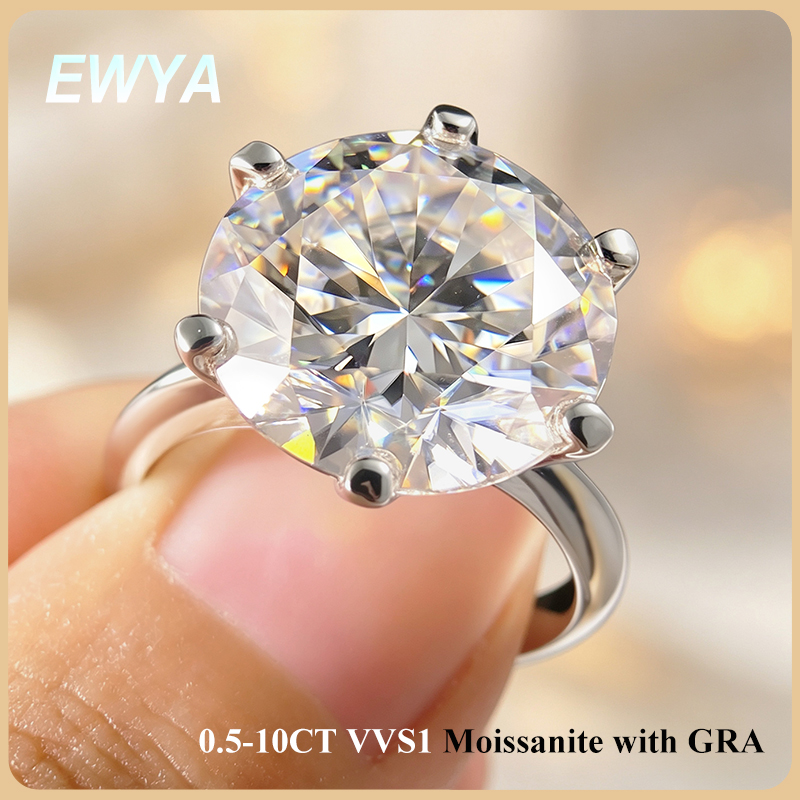 Luxury Ceramic Watch - EWYA GRA Certified 0.5-10CT D Color