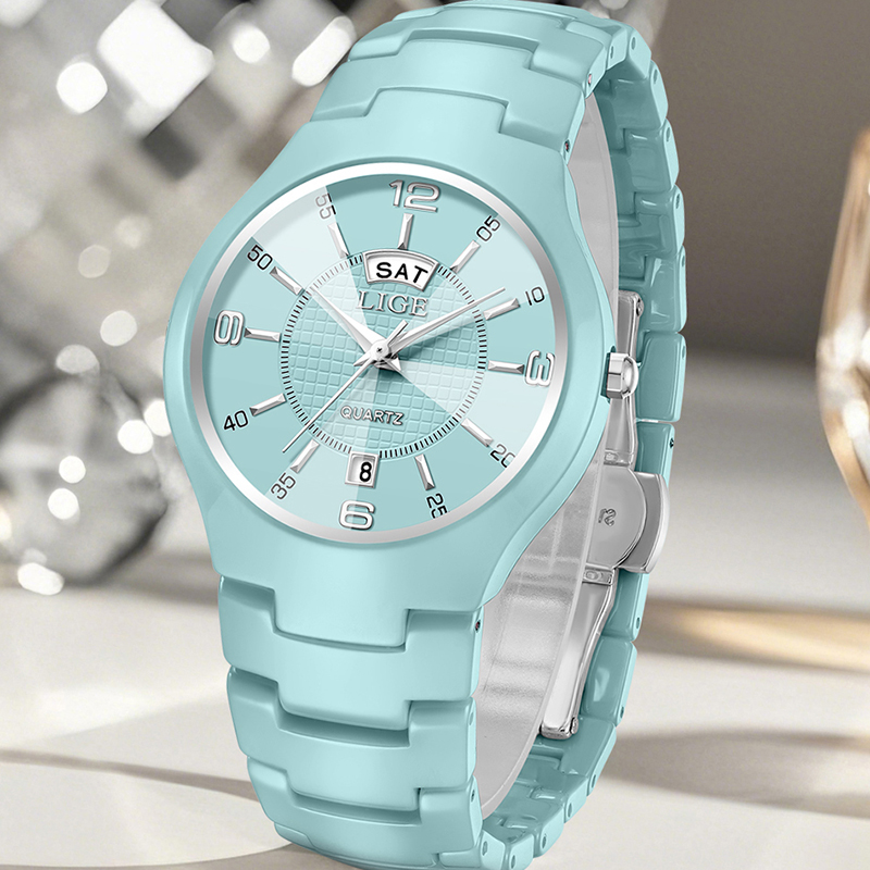 Luxury Ceramic Watch - LIGE Women's Wristwatch Luxury Women's Watch