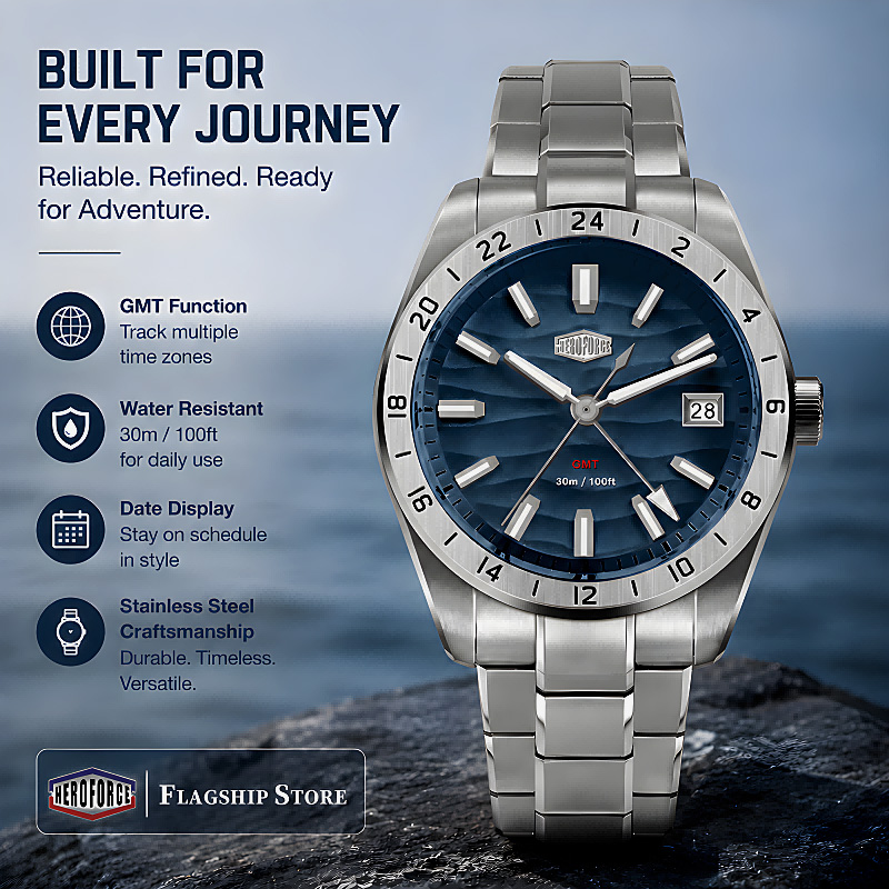 Smartwatch New Watches For Men - HEROFORCE New Waterproof Luminous Quartz Watch