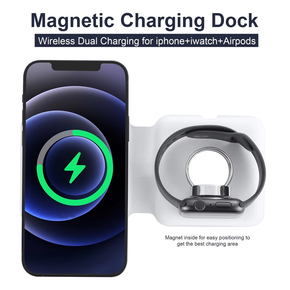 2IN1 Magsafe Duo Từ Bộ Sạc Khô - đánh giá và giá Xwatch Smartwatch