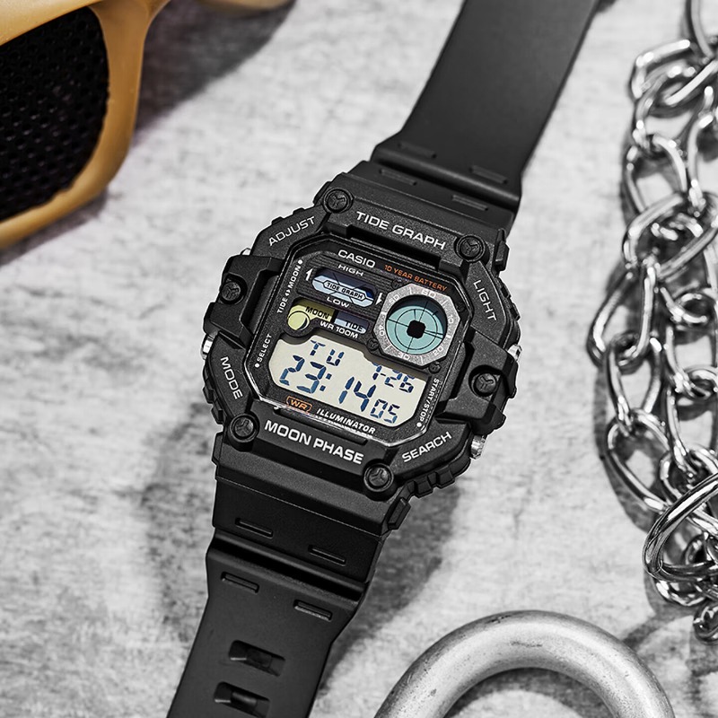 Casio WS-1700H Series Digital  - đánh giá và giá Vintage Digital Watch