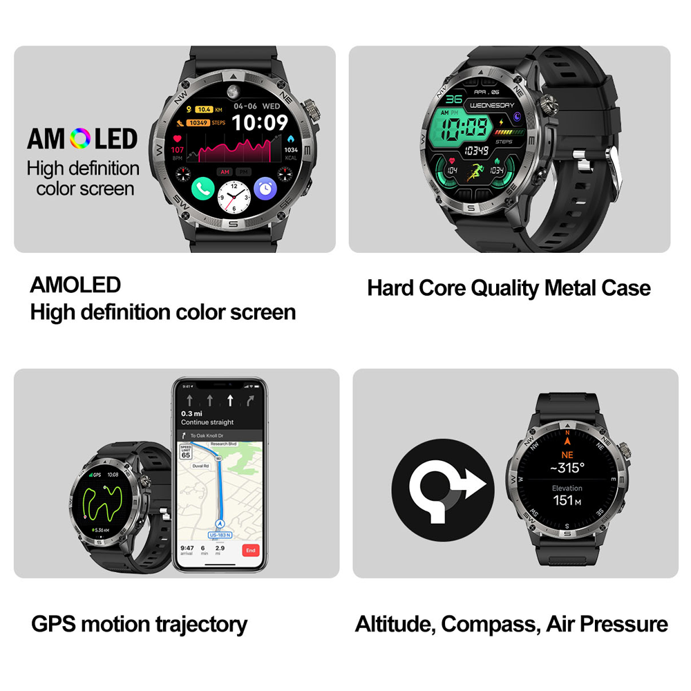 NORTH EDGE GPS Sports Smart Wa - đánh giá và giá Altimeter Compass Watch