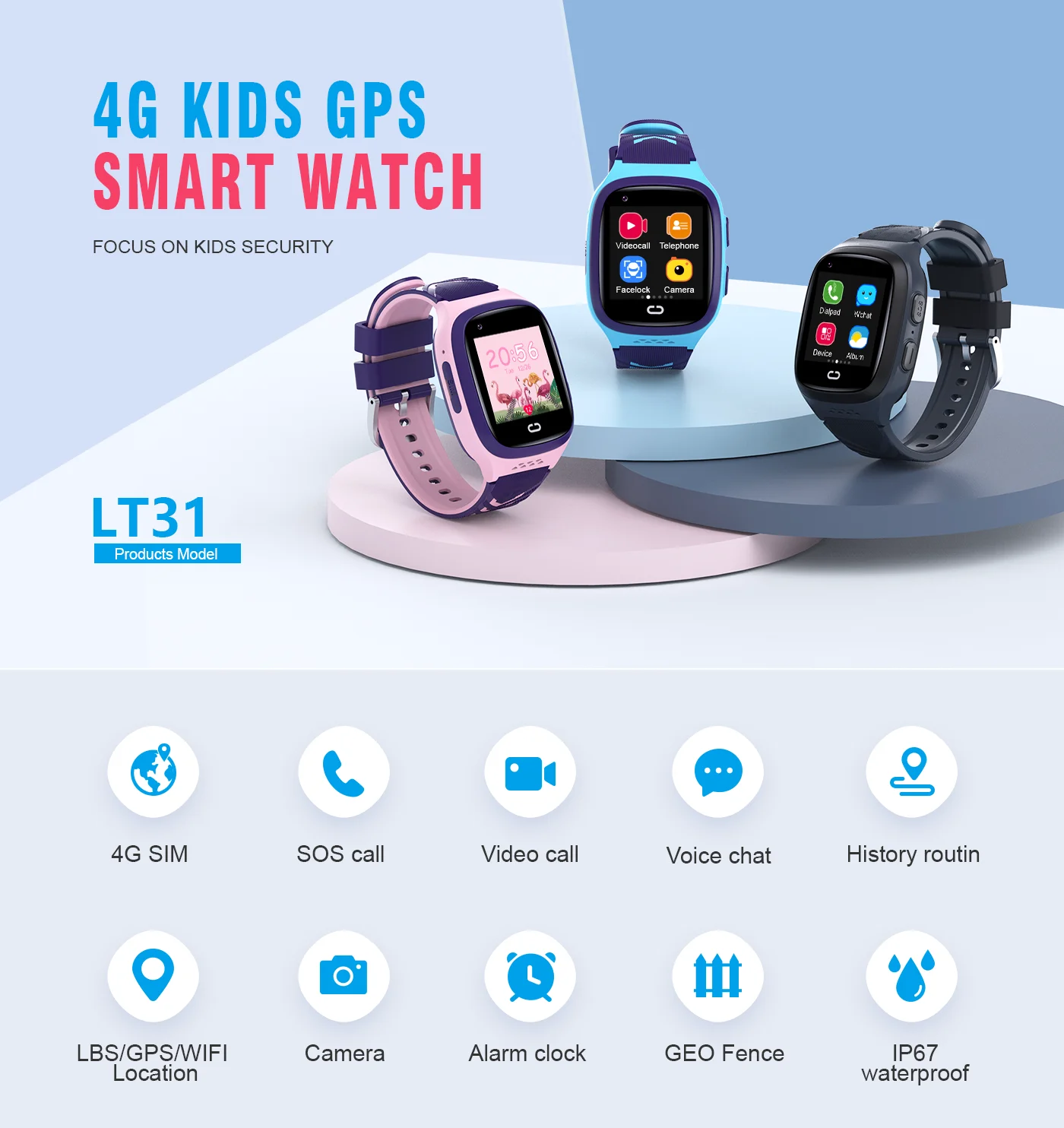 4G Kids Smartwatch SOS Waterpr - đánh giá và giá Smartwatch Watches For Children