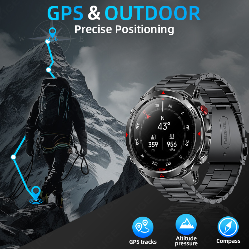 LIGE New Professional GPS Spor - đánh giá và giá Smartwatch Running Watches For Men