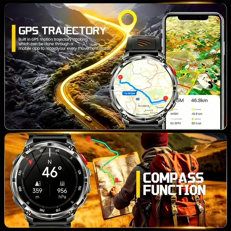 Outdoors Military Smart Watche - đánh giá và giá Smartwatch Running Watches For Men
