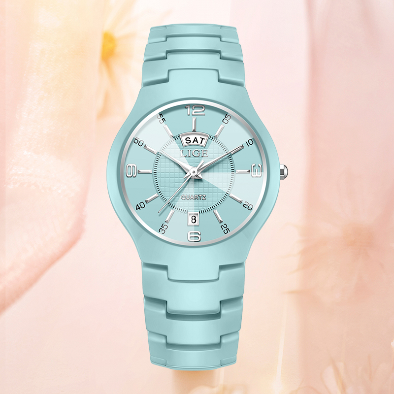 LIGE Elegant Woman Watch Fashi - đánh giá và giá Luxury Ceramic Watch