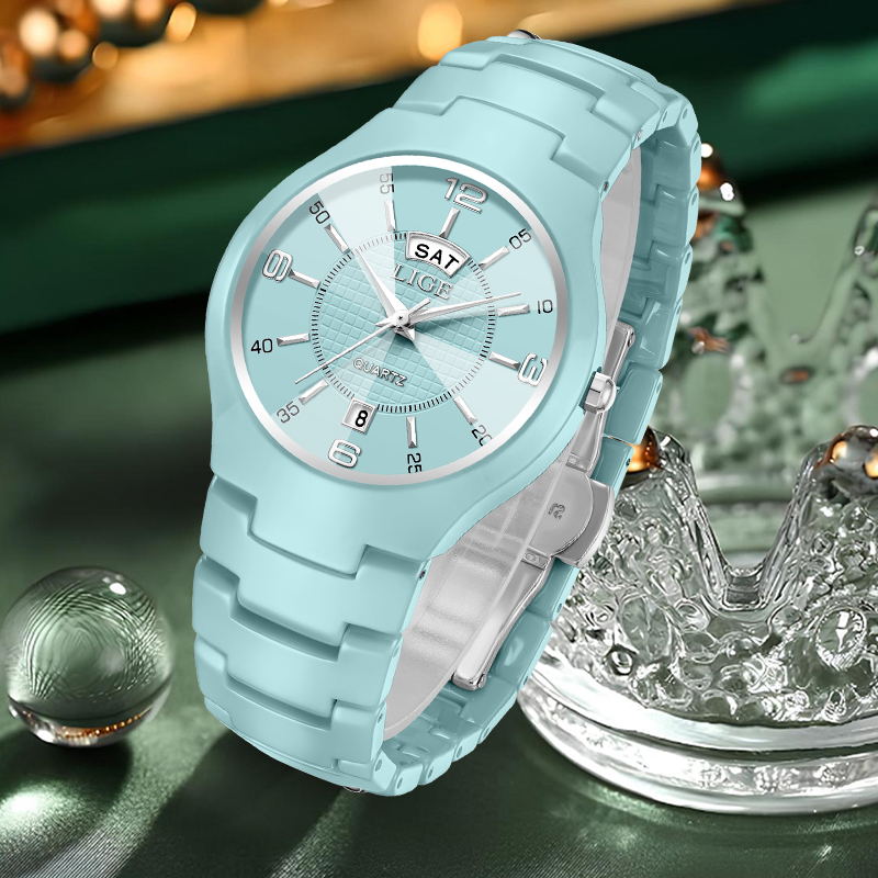 LIGE Elegant Woman Watch Fashi - đánh giá và giá Luxury Ceramic Watch
