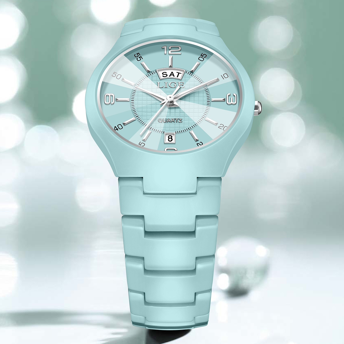 LIGE Elegant Woman Watch Fashi - đánh giá và giá Luxury Ceramic Watch
