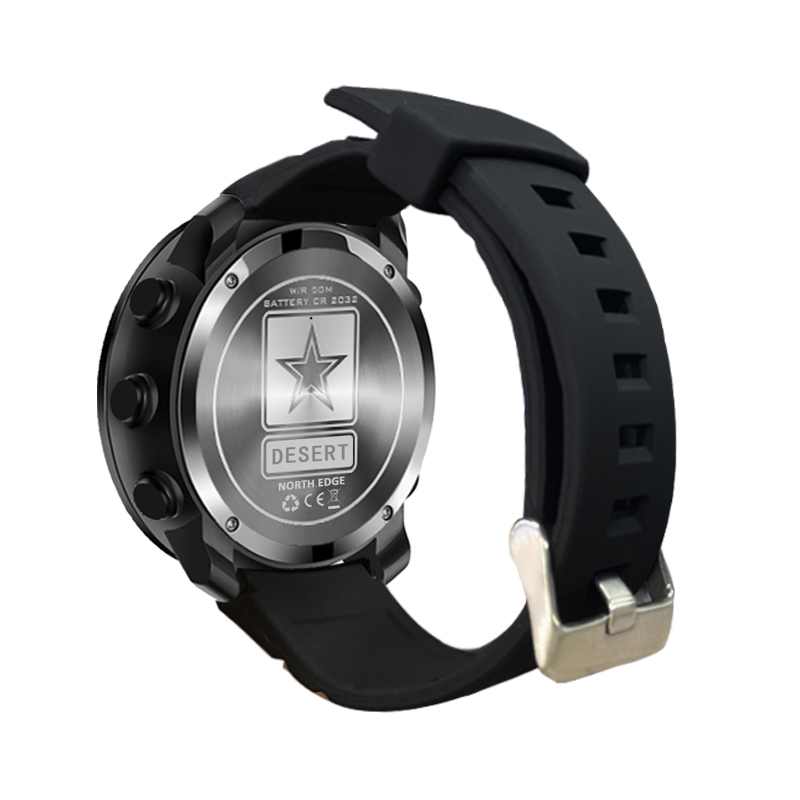 NORTH EDGE DESERT Men Digital  - đánh giá và giá Altimeter Compass Watch