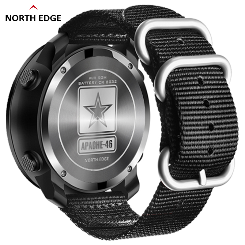 NORTH EDGE APACHE-46 Men Digit - đánh giá và giá Altimeter Compass Watch