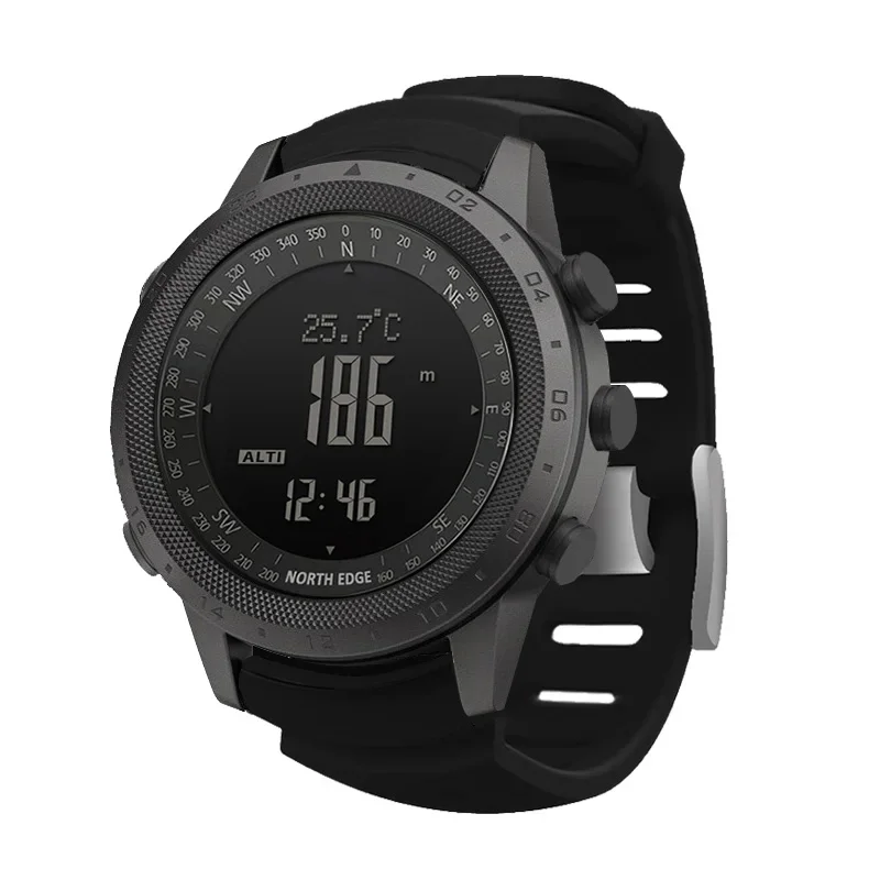 Men Digital Watch NORTH EDGE D - đánh giá và giá Altimeter Compass Watch