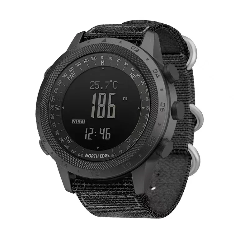 Men Digital Watch NORTH EDGE D - đánh giá và giá Altimeter Compass Watch