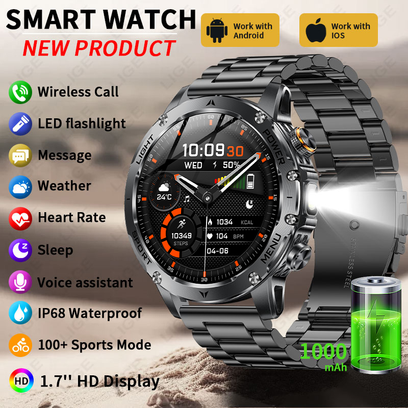 New 1000mAh Battery Smart Watc - đánh giá và giá Smartwatch Running Watches For Men