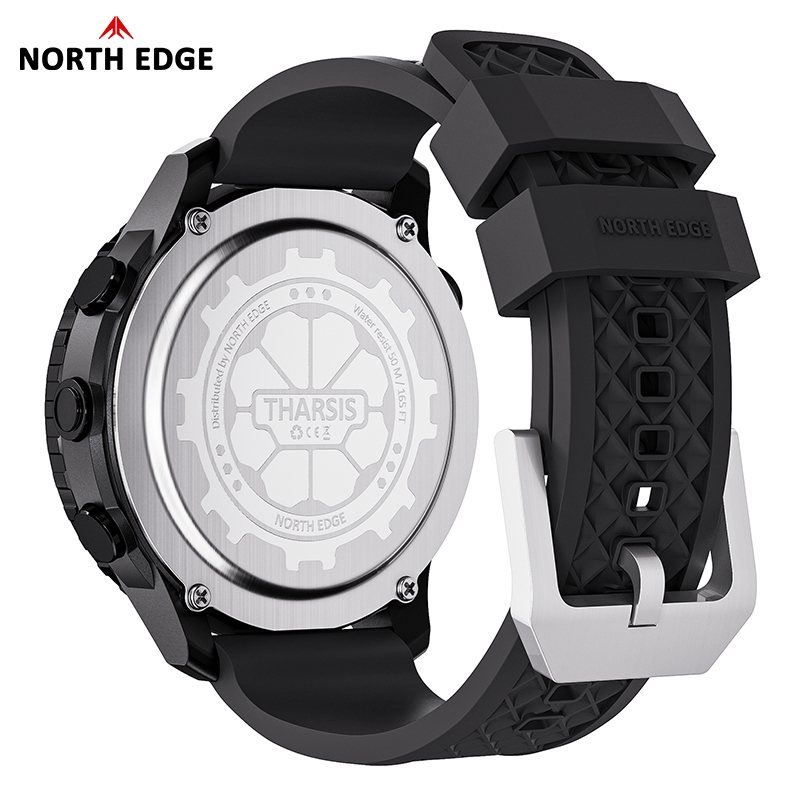 NORTH EDGE THARSIS Men Carbon  - đánh giá và giá Altimeter Compass Watch