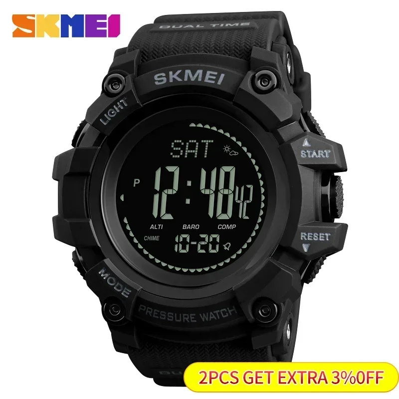 SKMEI 1358 Altimeter Weather T - đánh giá và giá Altimeter Compass Watch