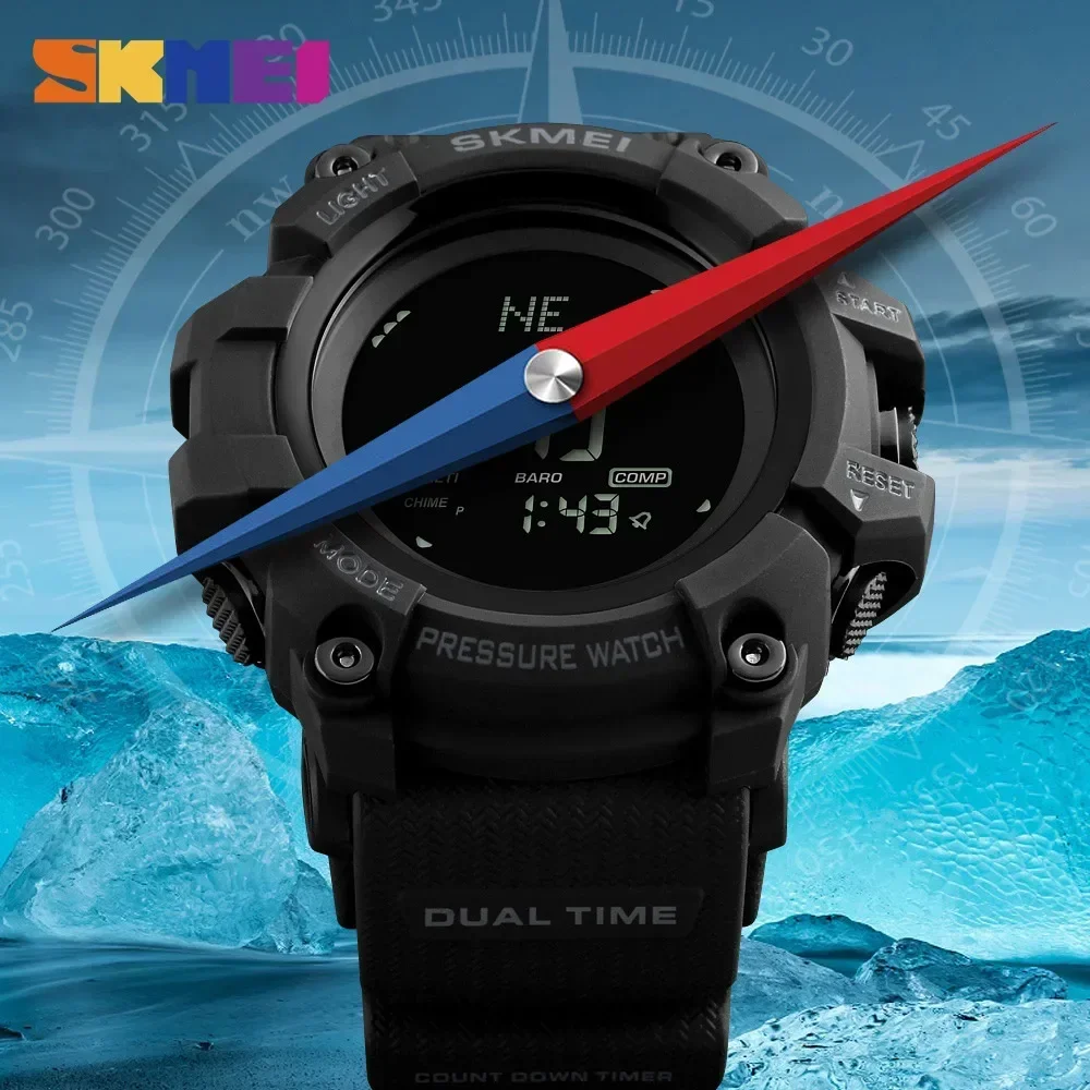 SKMEI 1358 Altimeter Weather T - đánh giá và giá Altimeter Compass Watch