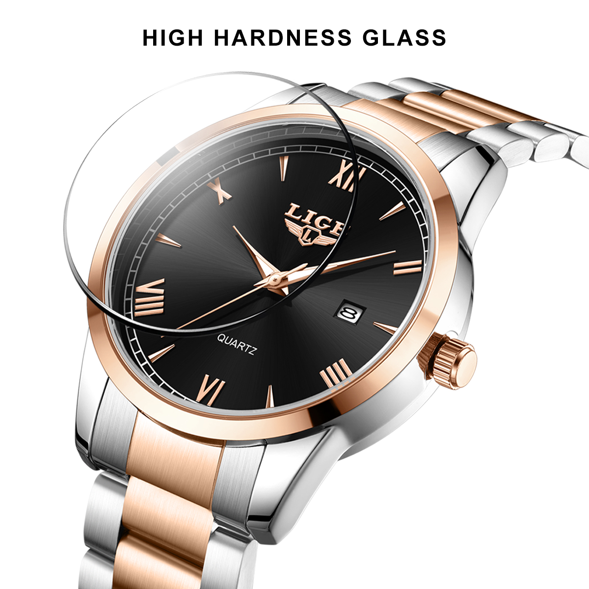 New LIGE Fashion Luxury Quartz - đánh giá và giá Smartwatch New Watches For Men