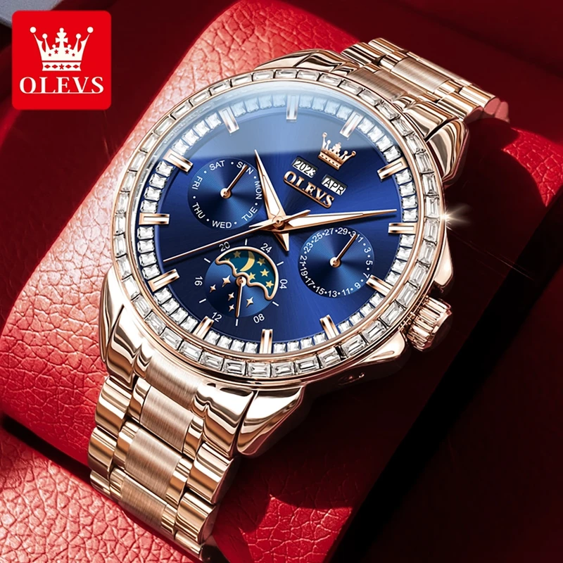 OLEVS 6695 NEW Men's Watches F - đánh giá và giá Altimeter Compass Watch
