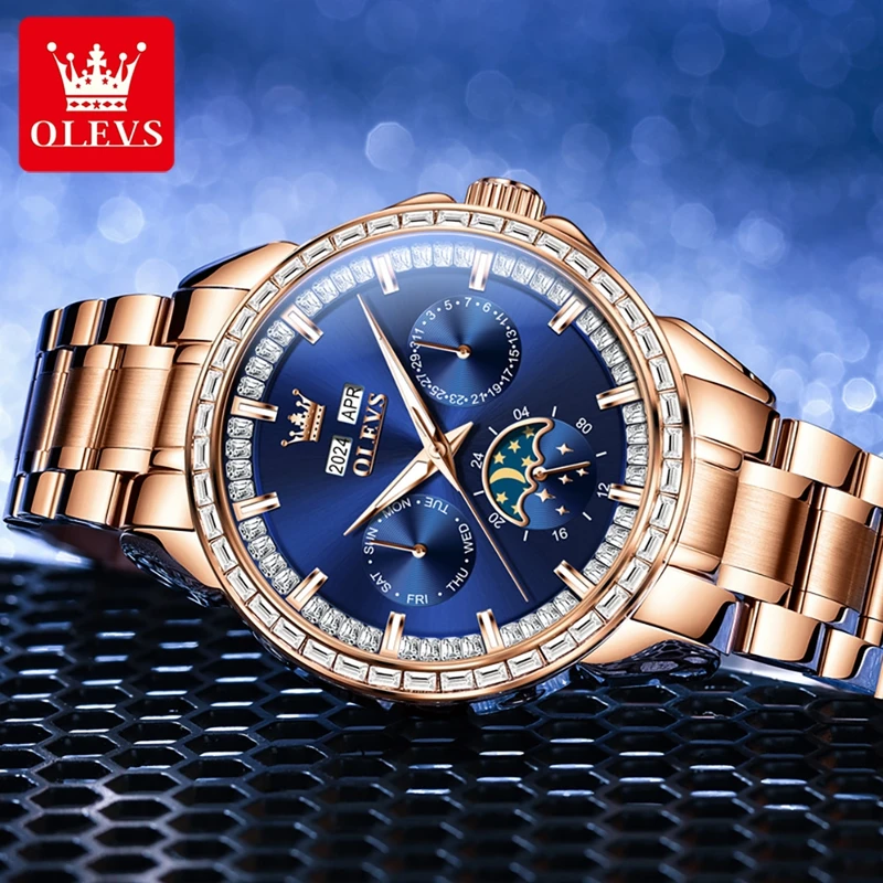 OLEVS 6695 NEW Men's Watches F - đánh giá và giá Altimeter Compass Watch