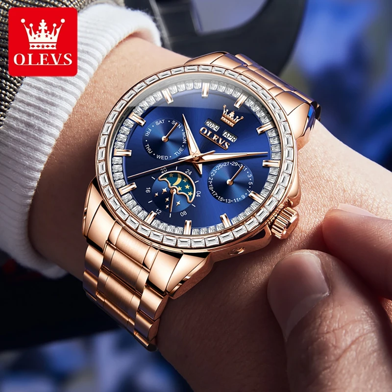OLEVS 6695 NEW Men's Watches F - đánh giá và giá Altimeter Compass Watch