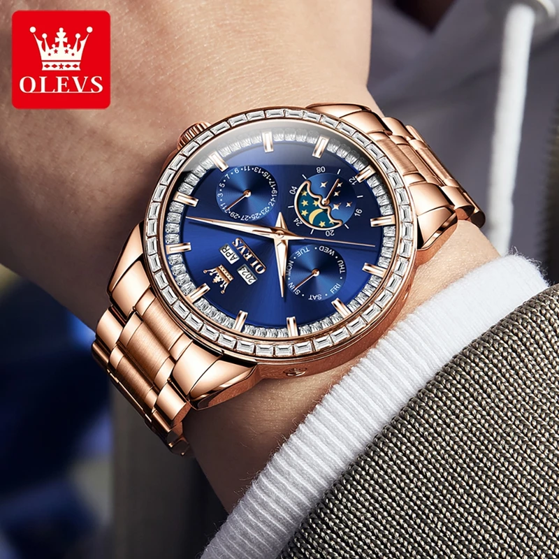 OLEVS 6695 NEW Men's Watches F - đánh giá và giá Altimeter Compass Watch