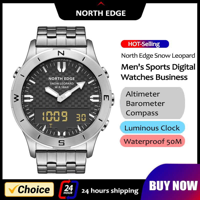 NORTH EDGE Men's Sports Digita - đánh giá và giá Altimeter Compass Watch